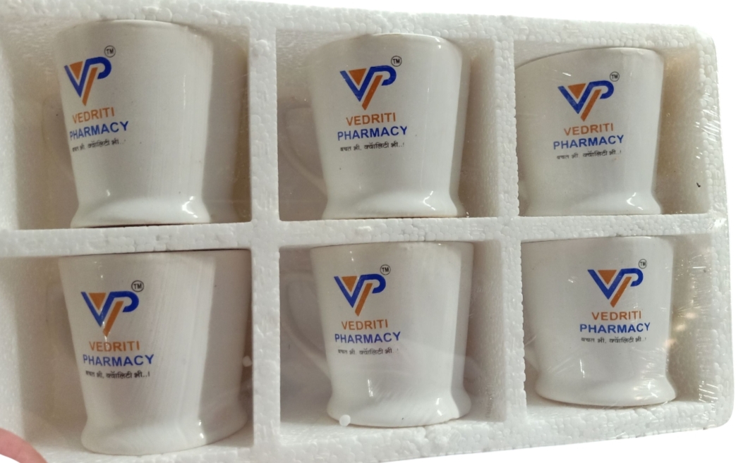 Ceramic 6 Piece Promotional Cups